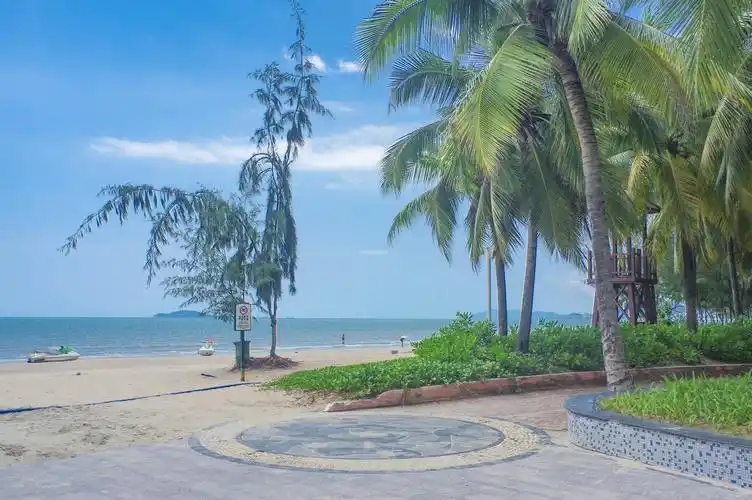 椰梦长廊是环三亚湾修建的一条著名的海滨风景大道,有"亚洲第一大道"