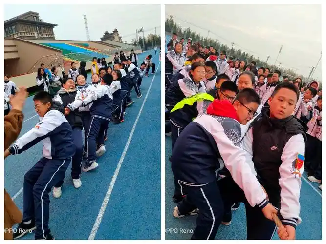 心的凝聚,力的较量——运城市东康一中初一年级拔河比赛开始啦!