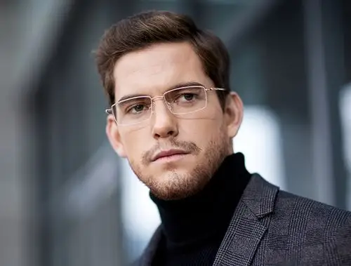 泰勒梅德2021年新款时尚无框眼镜男士商务休闲纯钛眼镜潮流方框定制