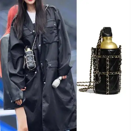 ins明星杨幂网红同款小香风链条水壶包包单肩斜挎包女2020新款潮