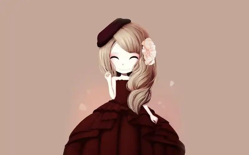 花花姑娘,可爱,萌,插话绘画,桑诶姆,花语,温柔的坚持木槿姑娘壁纸图片