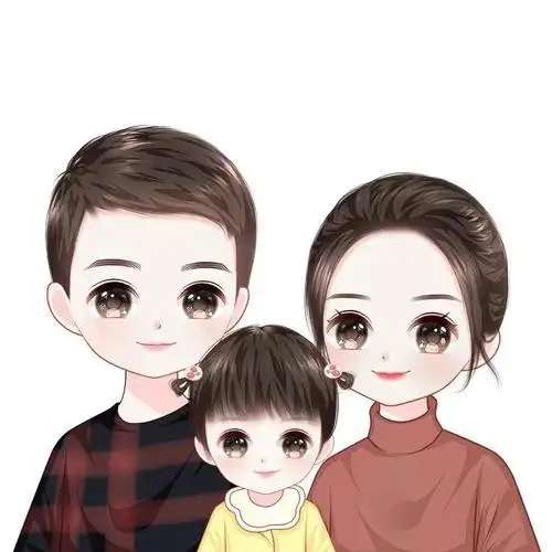 一家三口亲子q版头像什么软件
