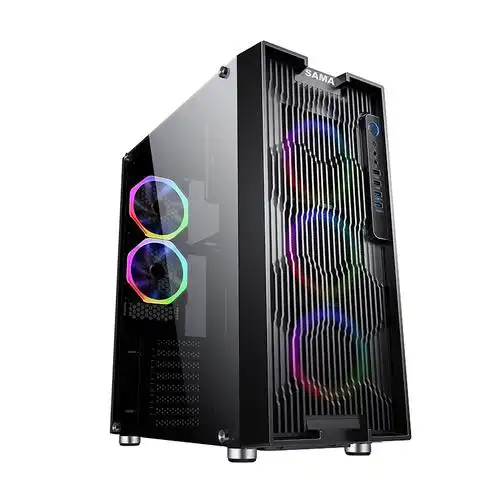 机箱先马涡轮璃彩版台式电脑主机高塔水冷水平风道机箱