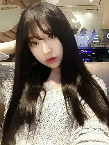 女网红同款空气刘海长直发韩版自然逼真女生甜美可爱学生长发优惠券