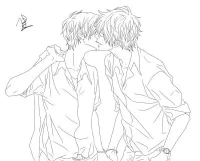 银时x土方||银他妈||二次元线稿||橡皮章素材