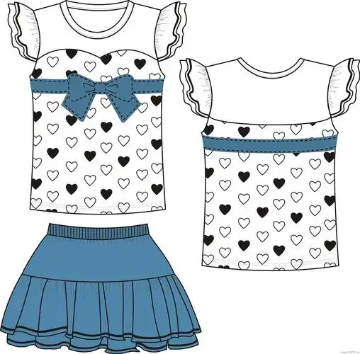 2011夏装女童作品-2011夏装女童款式图