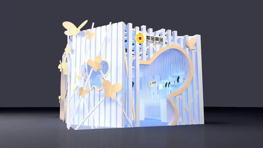 活动汪 - 一个专门为公关活动人服务的平台-蝴蝶主题首饰展位-三维