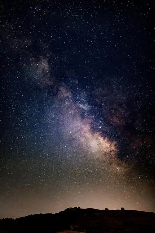 夜晚美丽的星空图片素材