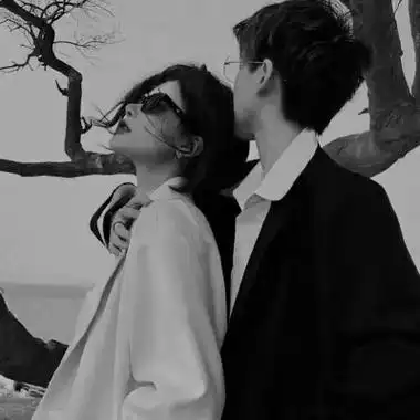 黑白头像,黑白情侣头像_呆呆头像网