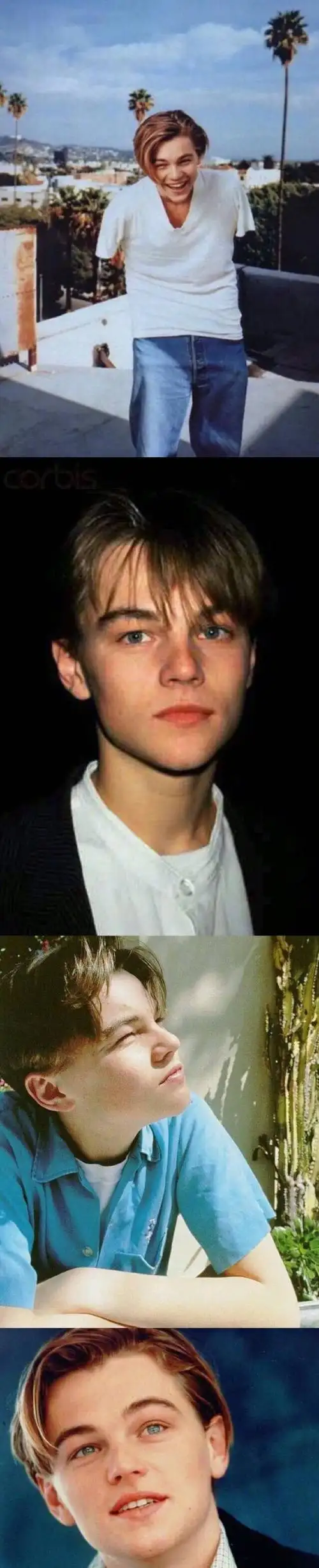 莱昂纳多年轻时的小李子明眸皓齿唇红齿白怎么可以那么帅