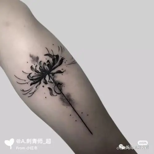 彼岸花纹身手稿,电话微信15755722152