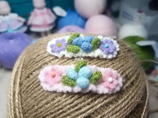 钩针发卡钩针发带钩针编织