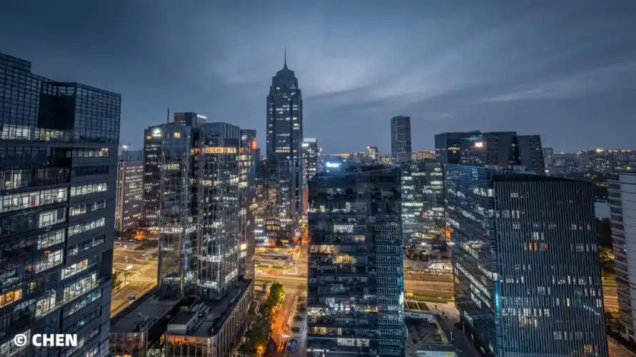 宁波摄影南部商务区夜景