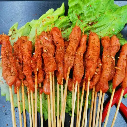 爆品把把鸡肉串10把30支包小小串单冻分开用于烧烤麻辣烫铁板烧油炸