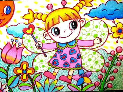 李默油画棒简笔范画