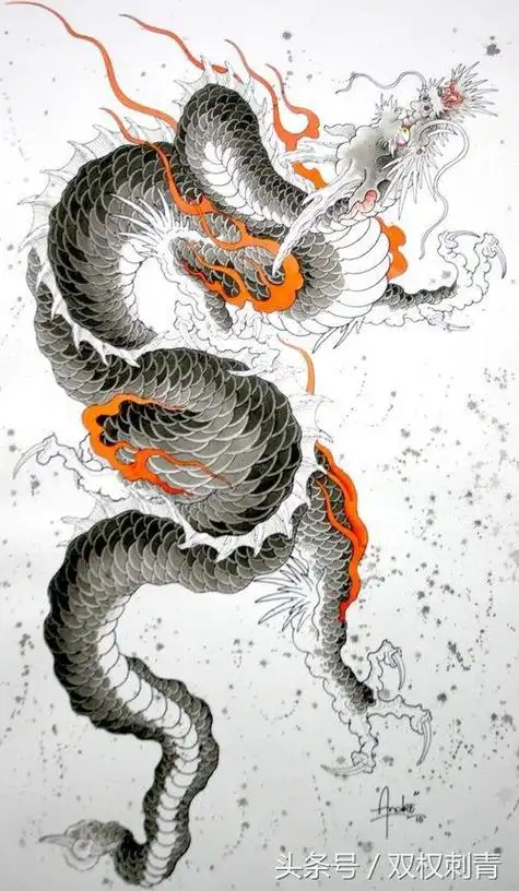 纹身图案龙(虎纹身图案100张)