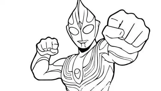 宇宙奥特曼合体简笔画(简笔画图片大全) -【爱个性】