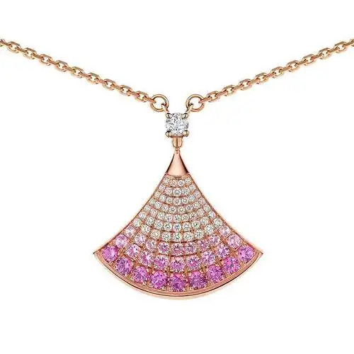 bvlgari宝格丽七夕情人节divasdream玫瑰金项链358436