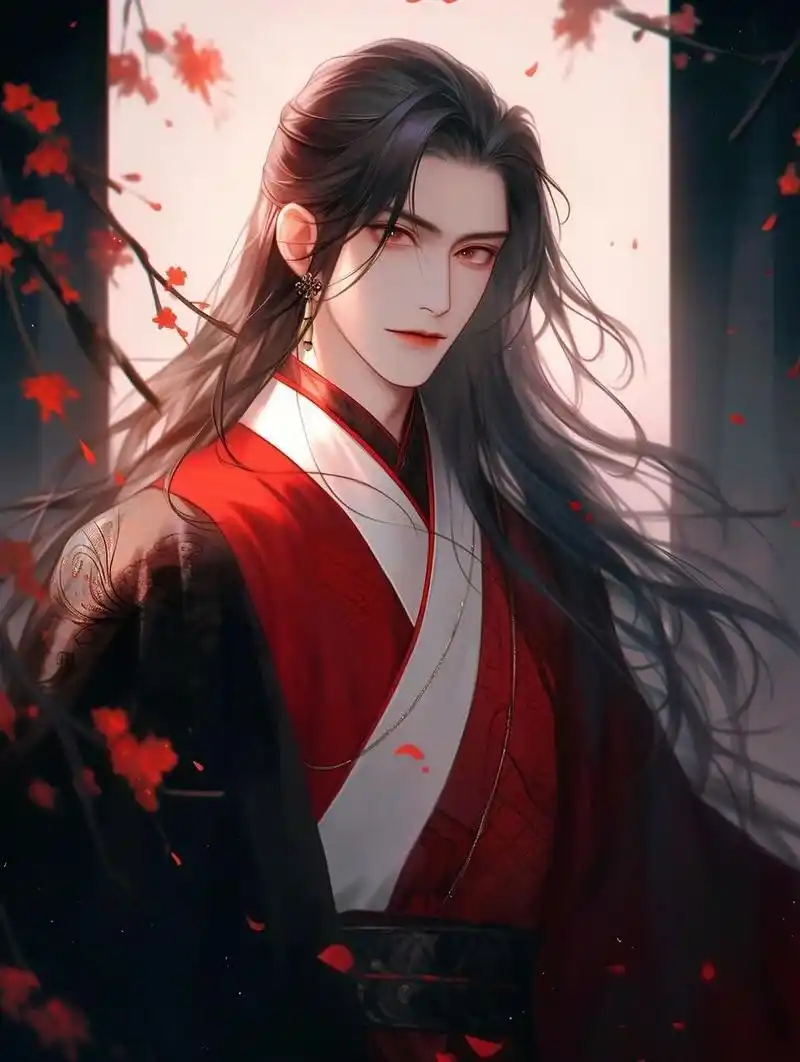 古风红衣美男子·古风男生头像