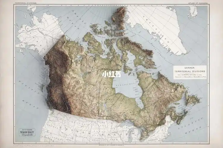 加拿大地形图
