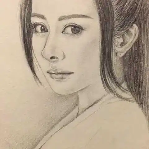 杨幂彩铅_手绘杨幂