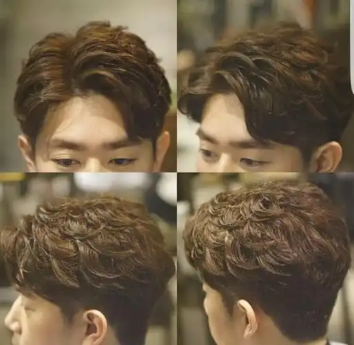 男士纹理烫发型图三七分背头_手机壁纸_电脑壁纸_桌面壁纸【图客网】