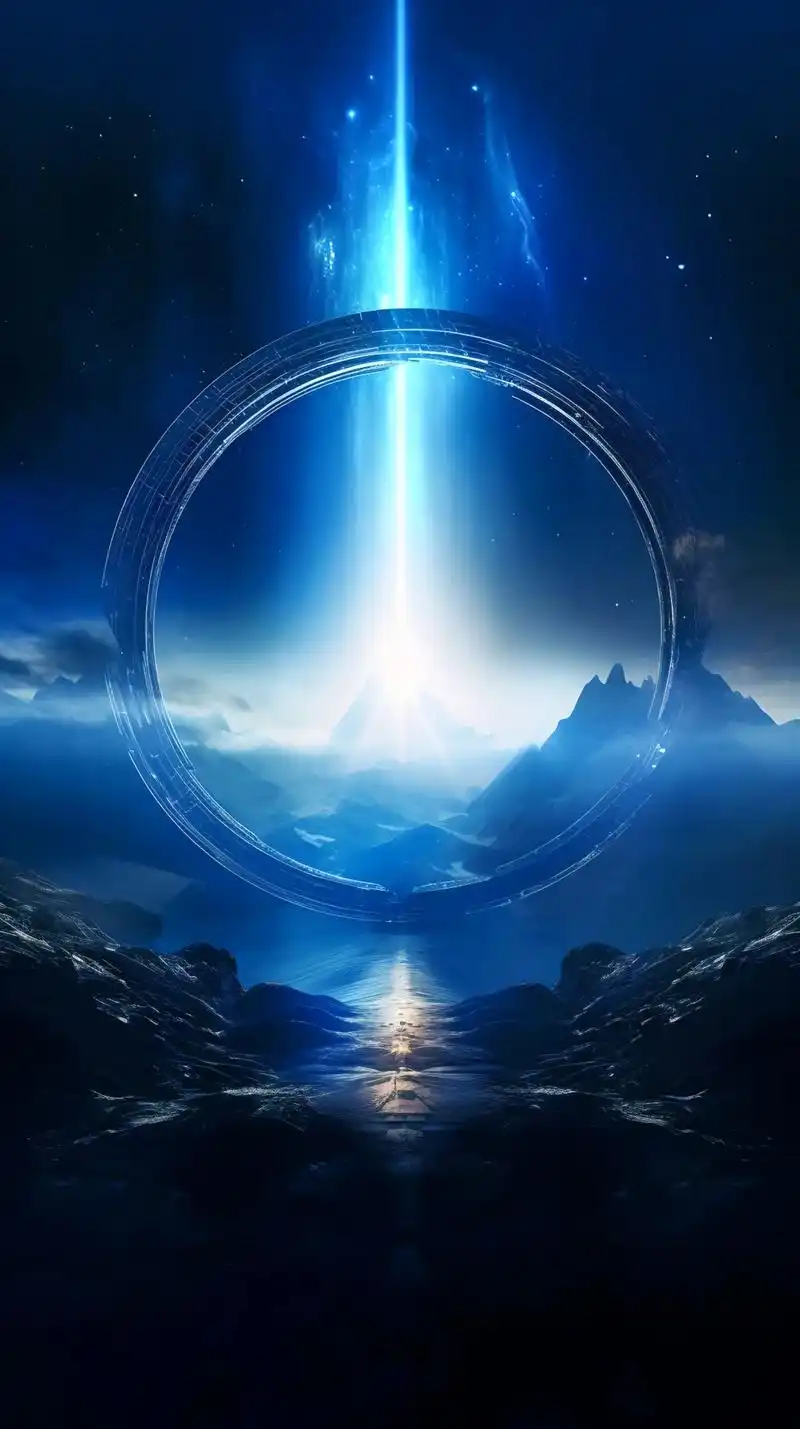 伫立在荒芜之地的星际传送阵.#ai绘画 #探索宇宙 #科幻  - 抖音