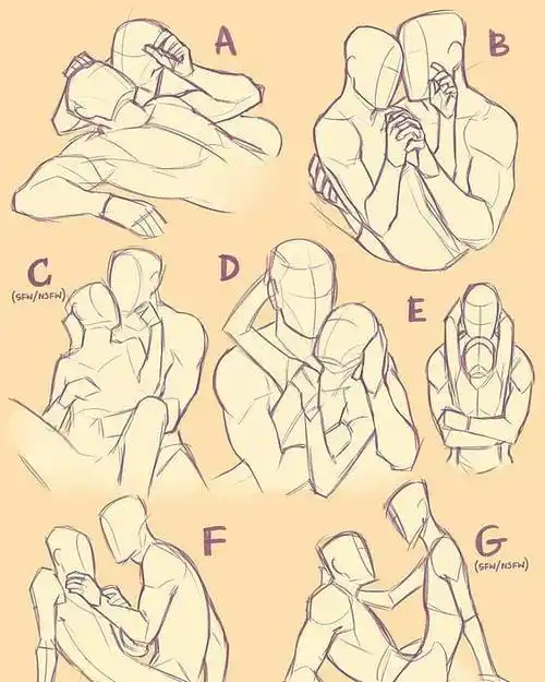 【双人kiss姿势参考】有人需要吗?需要.