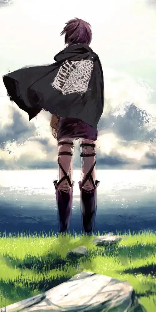 《进击的巨人》艾伦·耶格尔,拥有最坚韧的精神,不忘初心,全面屏壁纸