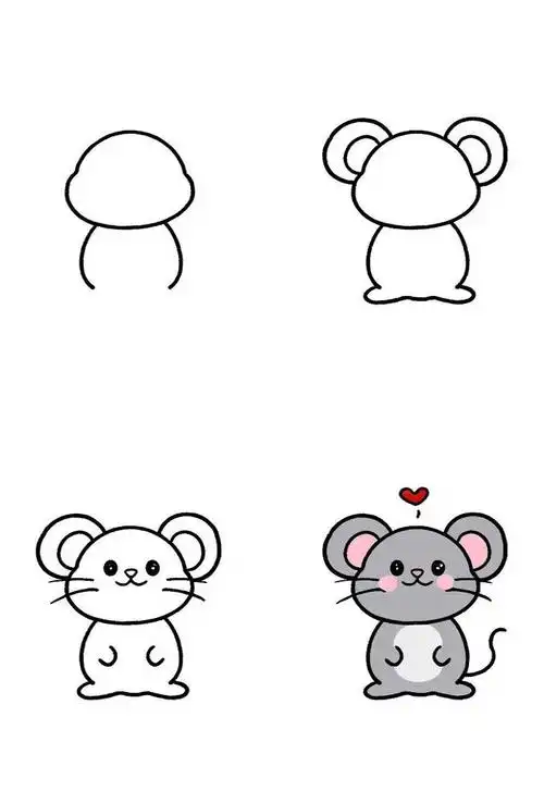 🐭老鼠简笔画来啦!✨