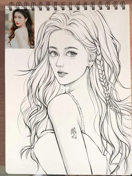 画画的日常 #笔记灵感  #绘画日常  #白鹿  #白鹿白梦妍  #向全世界