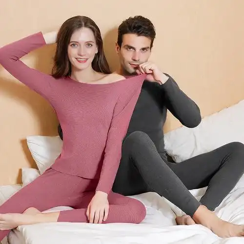 2021恒温德绒男士保暖内衣套装双面磨毛女士家居服秋衣秋裤保暖衣