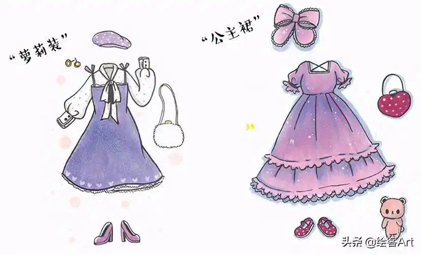 马克笔q版漫画教程7个步骤画出青春校园风的甜心女孩