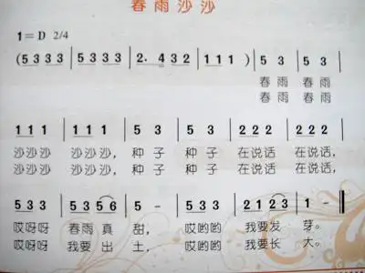 歌曲《春雨沙沙》