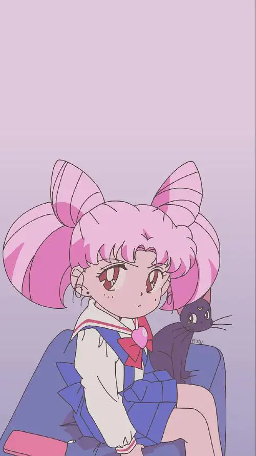 907890梦幻浪漫紫蓝色#美少女战士##月野兔##小小兔##动漫壁纸