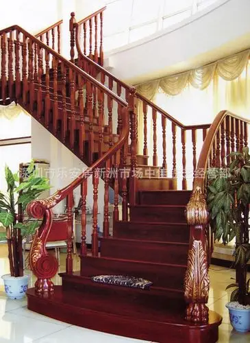 厂家供应实木楼梯,实木楼梯扶手,实木栏杆,款式颜色定制