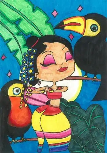 彩云杯中小学生绘画比赛小学组二等奖获奖作品展示4