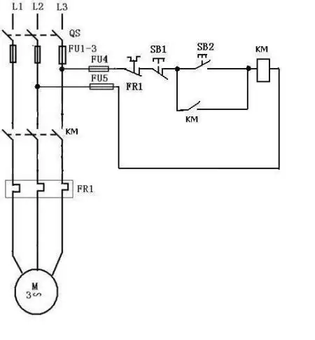 接触器 热继电器 中间继电器 双联按钮 的接线图 是控制17千瓦潜水泵?