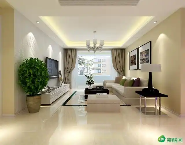 青岛120平米现代风格三室两厅装修效果图现代三室两厅一卫