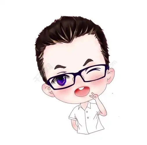 lin手绘-卡通精致可爱q版大眼男生