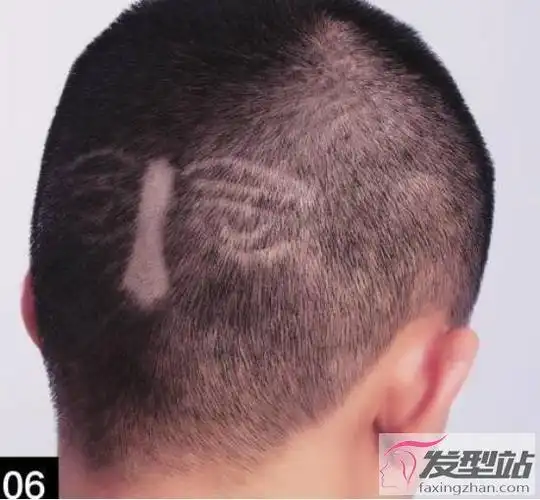 男士短发寸头雕刻人物图案详细图解3d立体发型雕刻非常酷