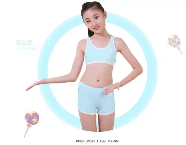 d 少女薄款色平角内裤女童打底短裤儿童裤头夏季学生三角裤k5