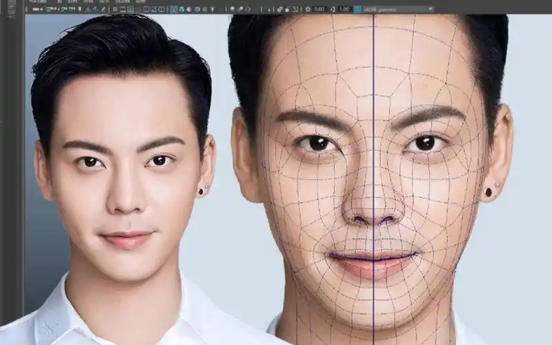 【maya写实角色建模】三庭五眼布线/黄金比例脸,写实角色"陈伟霆"建模