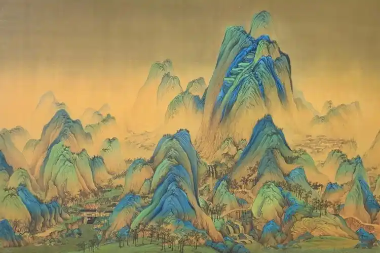 记录大三下学期临摹《千里江山图》局部