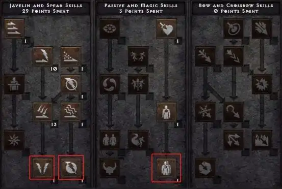 电标马标枪亚马逊加点配装暗黑2重制版kckb效率超冰法