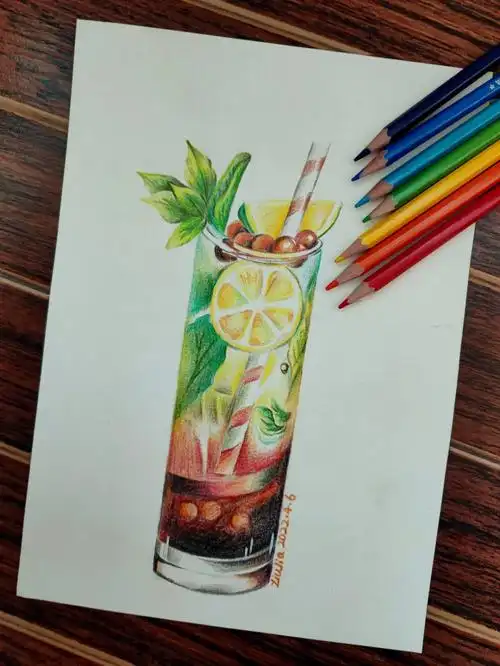 彩铅饮品