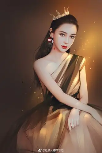 绘美人睿麻手绘 angelababy