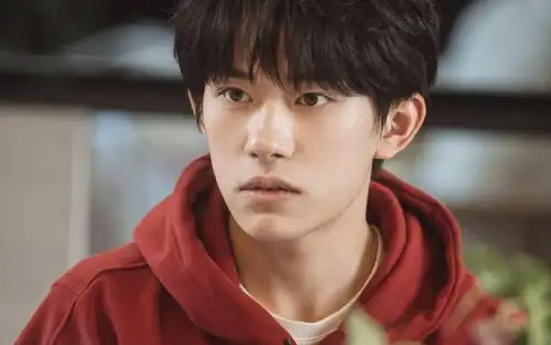 小鲜肉易烊千玺红色帽衫帅气休闲写真