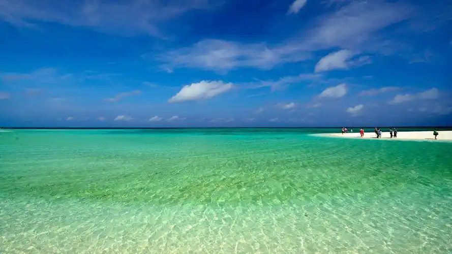 西沙全富岛海边清新沙滩图片桌面壁纸8下载