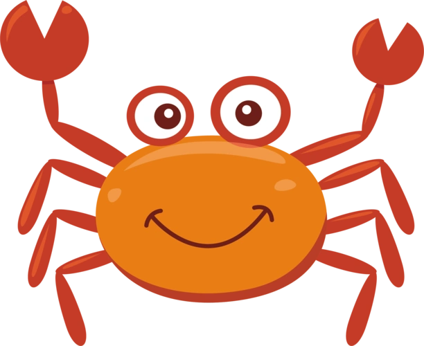 卡通手绘可爱螃蟹图片